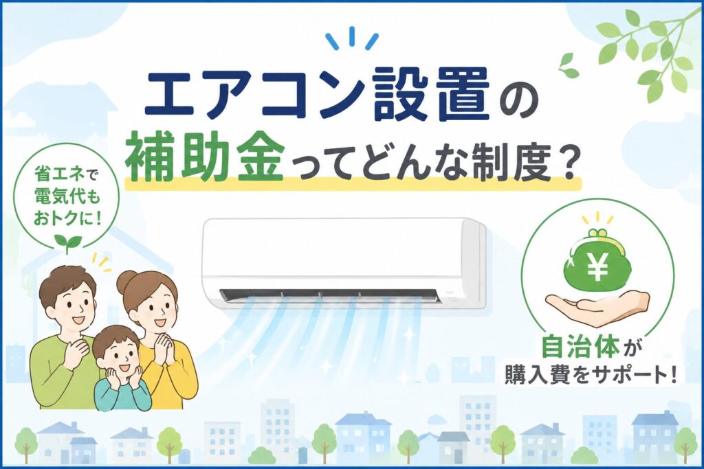 エアコン設置の補助金ってどんな制度？