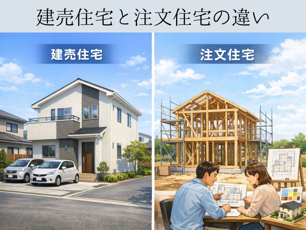 まずは知っておきたい！建売住宅と注文住宅の違い