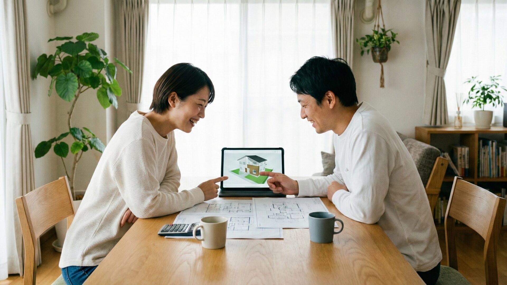 夫婦で家づくりを検討するには？　ツールを使い部屋数、間取り、設備にかかるコストを確かめる方法