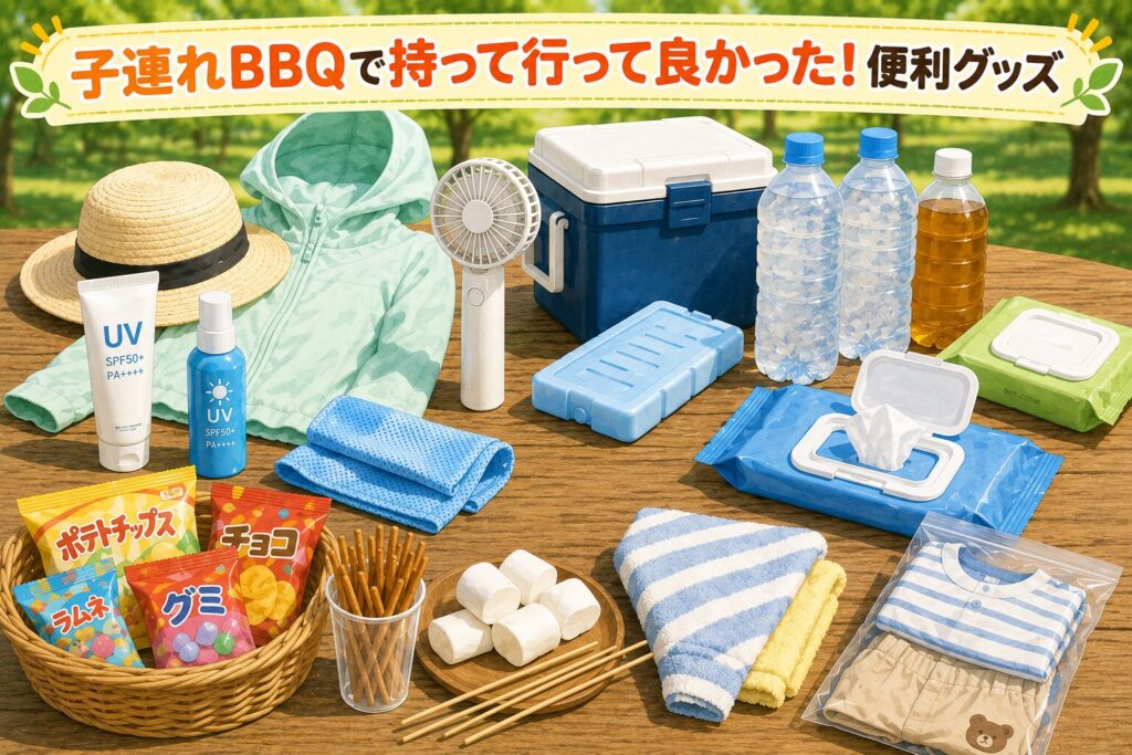 子連れBBQで持って行って良かったものまとめ