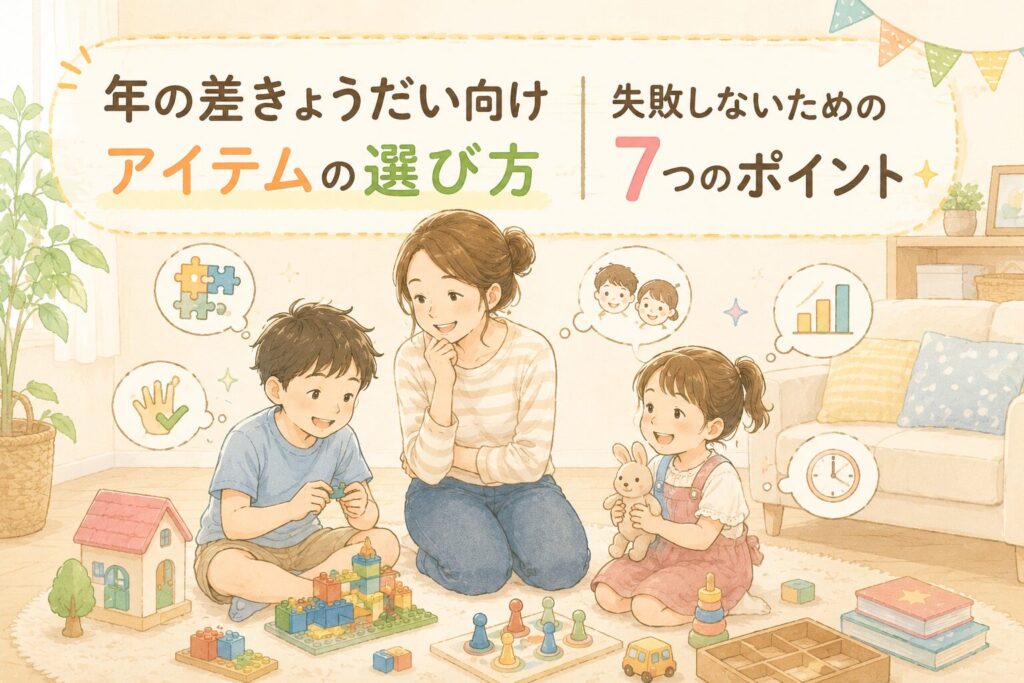 年の差きょうだい向けアイテムの選び方|失敗しないための7つのポイント