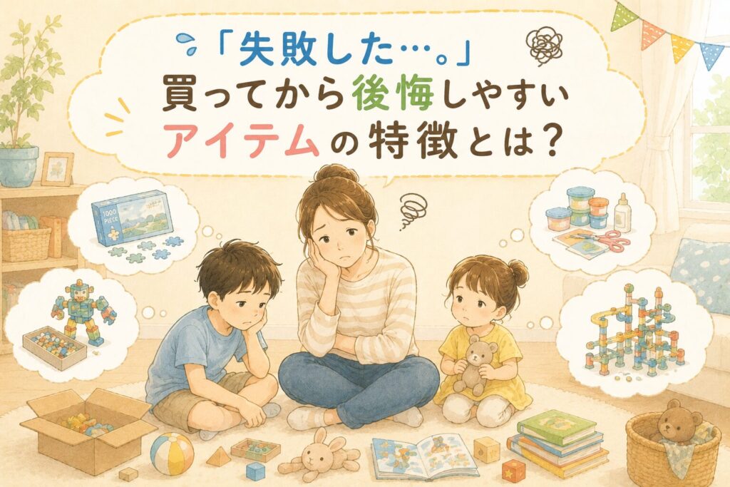 「失敗した…。」買ってから後悔しやすいアイテムの特徴とは?