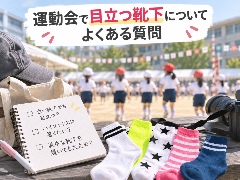 運動会で目立つ靴下についてよくある質問