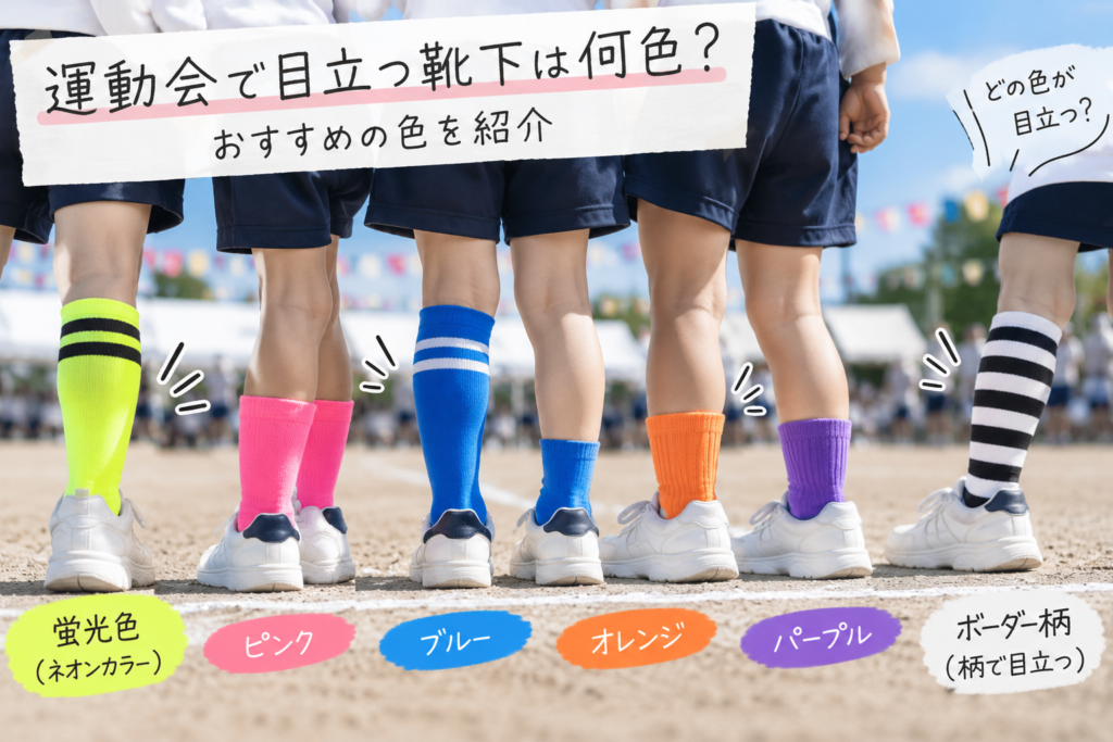 運動会で目立つ靴下は何色?おすすめの色を紹介